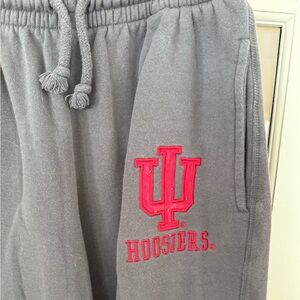 Campus Heritage Gray Sweatpants with Red Logo
